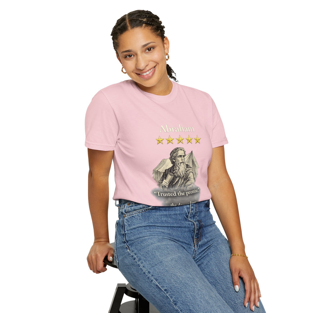 Abraham – Vintage T-Shirt | “I Trusted the Promise” Graphic – Five-Star Faith Series