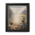 Second Sunrise Framed Canvas Wall Art | Personalized Grandparents Poem | Faith & Family Keepsake