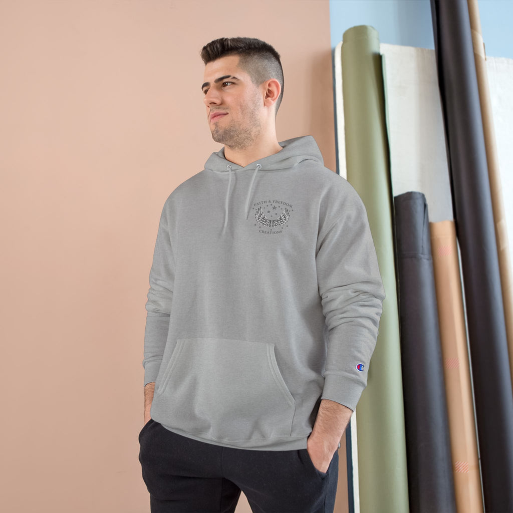 Abraham – Champion Hoodie | “I Trusted the Promise” Vintage Graphic – Five-Star Faith Series