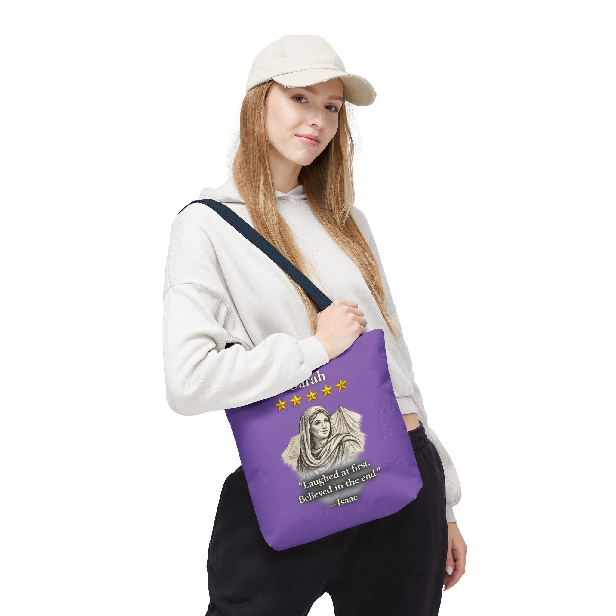 Sarah – Personalized Tote Bag | “Laughed at First. Believed in the End.” Review – Five-Star Faith Series