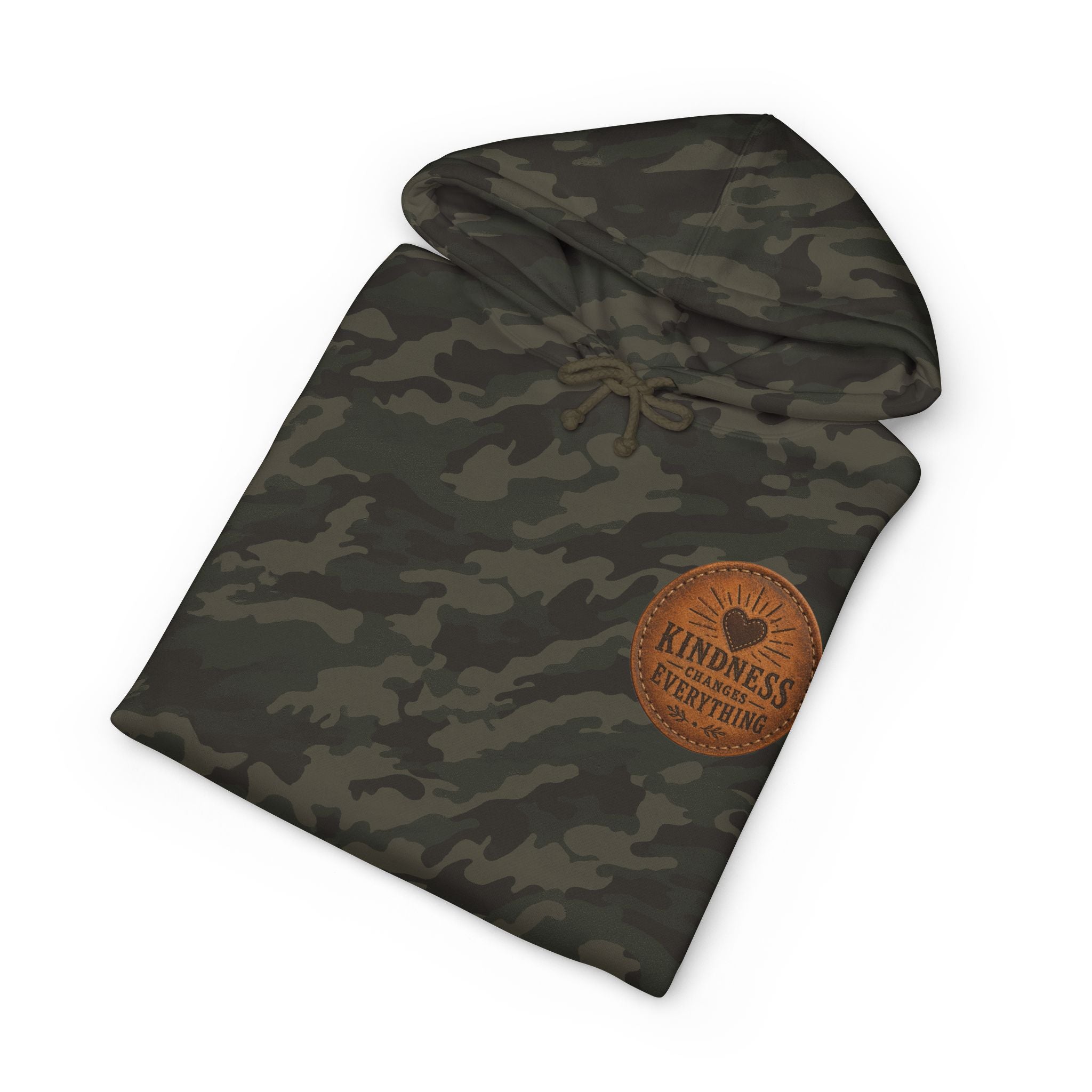 Kindness Changes Everything Hoodie — Inspirational Heart Patch Design