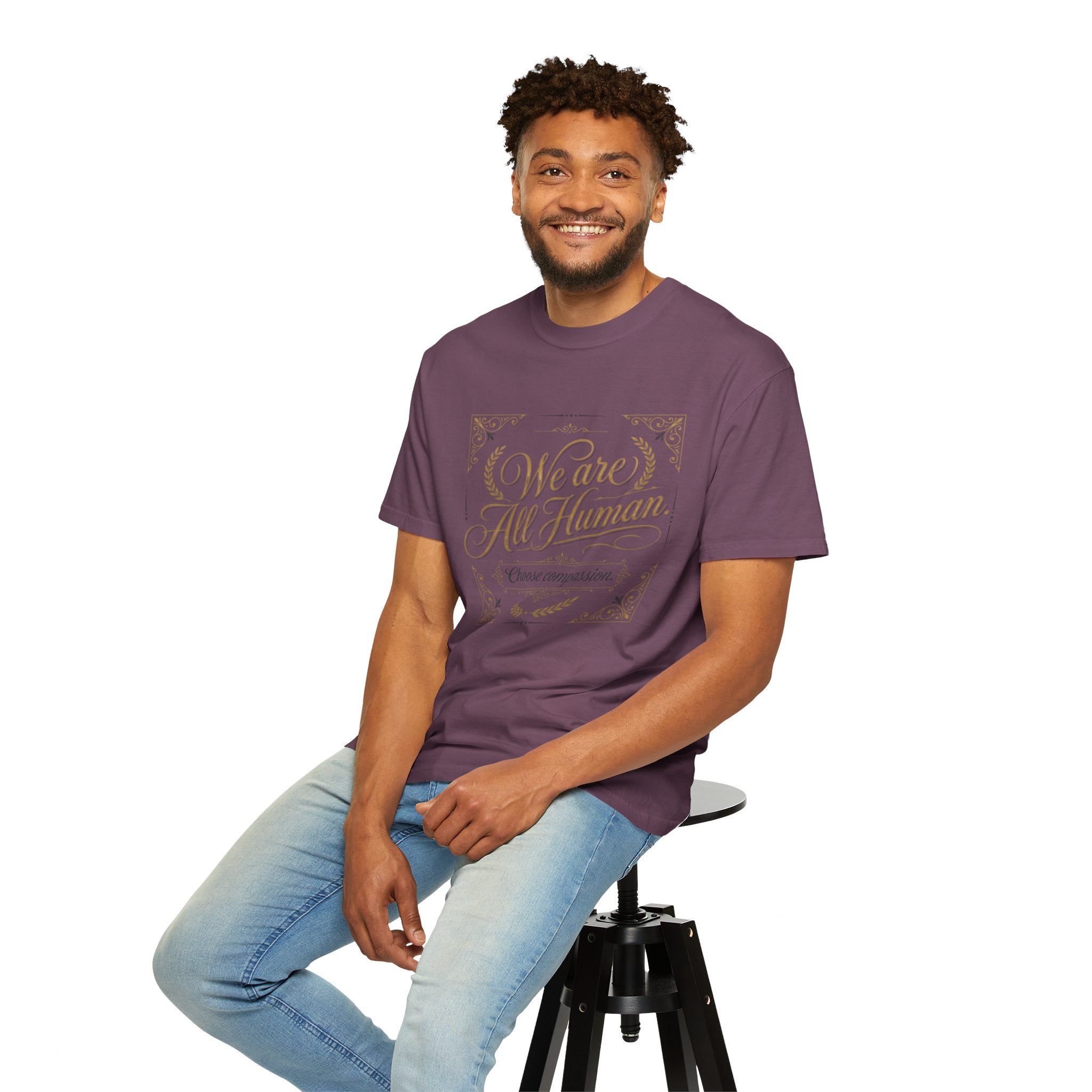 We Are All Human T-Shirt – “Choose Compassion” Inspirational Graphic Tee