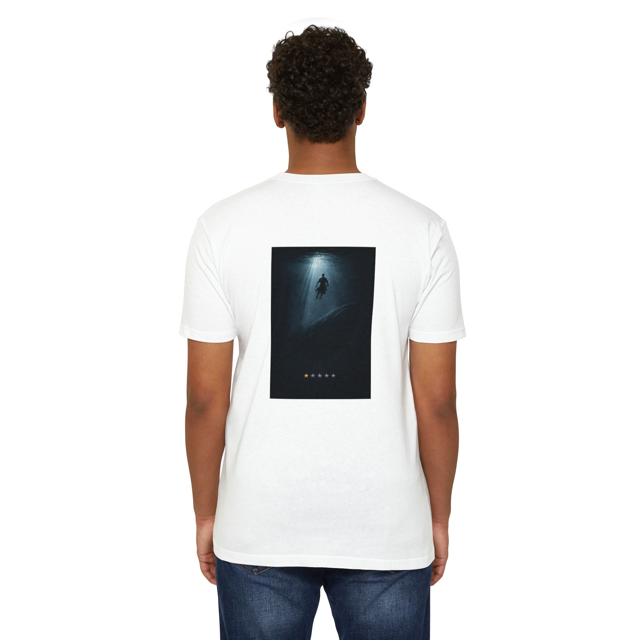 Jonah – Back Print T-Shirt | Atmospheric Deep Sea Graphic – Five-Star Faith Series