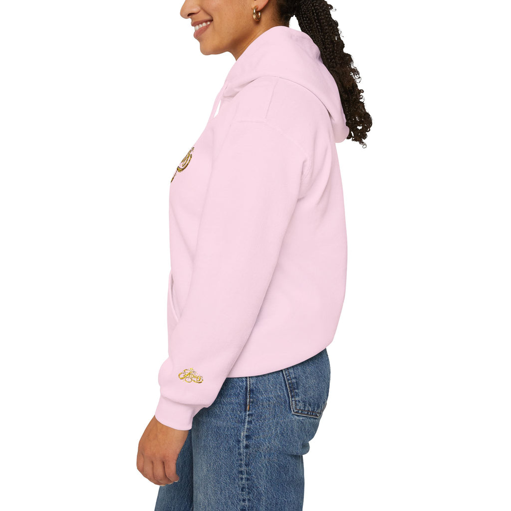 Jesus Gold Script Hoodie – Sparkle Christian Faith Pullover | Inspirational Hoodie