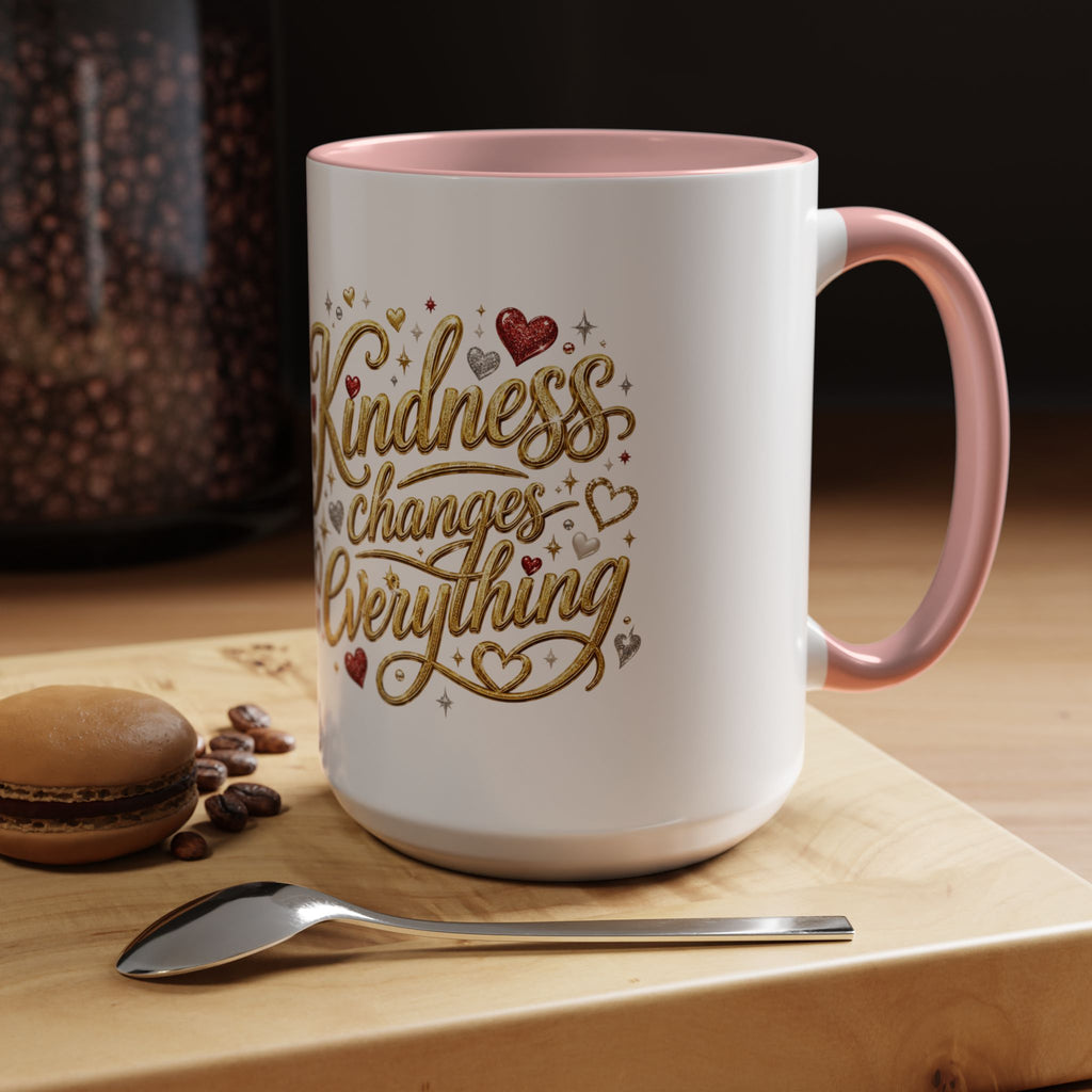 Kindness Changes Everything Coffee Mug | Inspirational Kindness Mug | Faith Freedom Creations