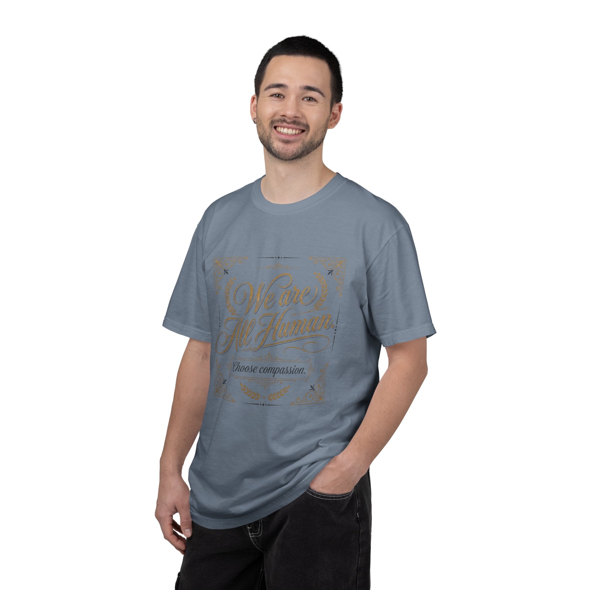 We Are All Human T-Shirt – “Choose Compassion” Inspirational Graphic Tee