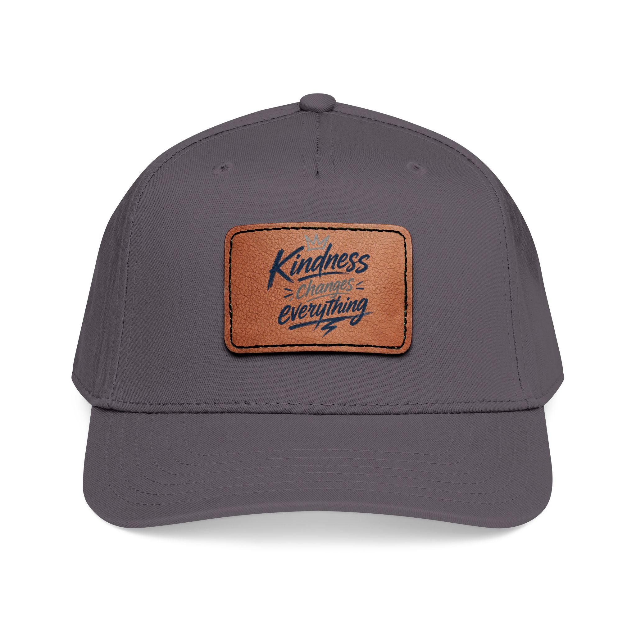 Kindness Changes Everything Leather Patch Hat | Inspirational Baseball Cap | Vintage Style Faith Apparel