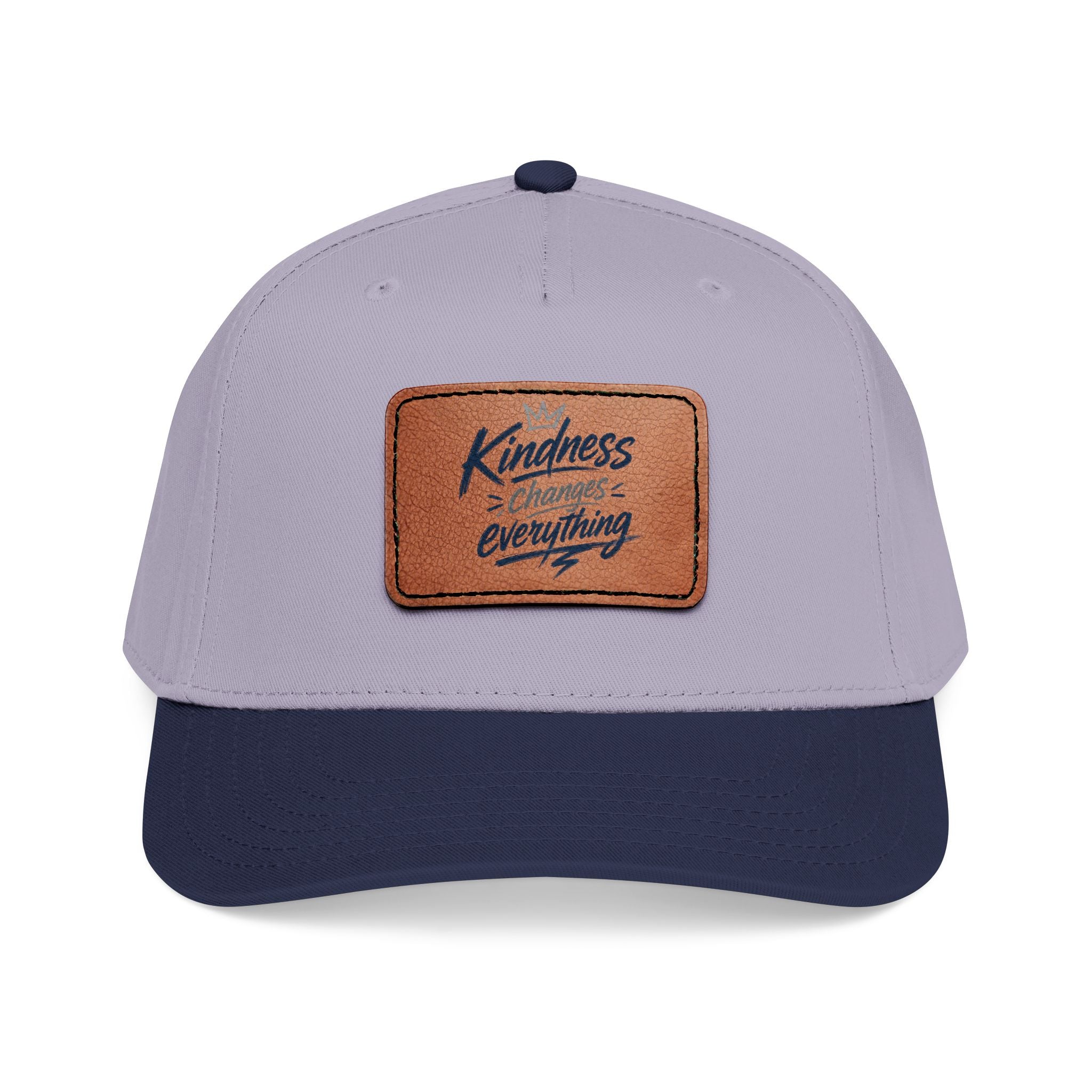 Kindness Changes Everything Leather Patch Hat | Inspirational Baseball Cap | Vintage Style Faith Apparel