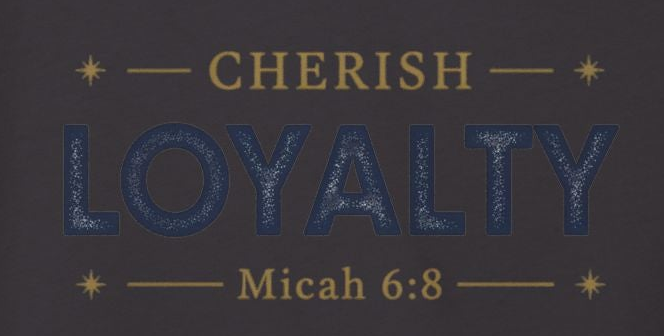 Cherish Loyalty – Women’s Racerback Tank | Inspirational Faith Graphic