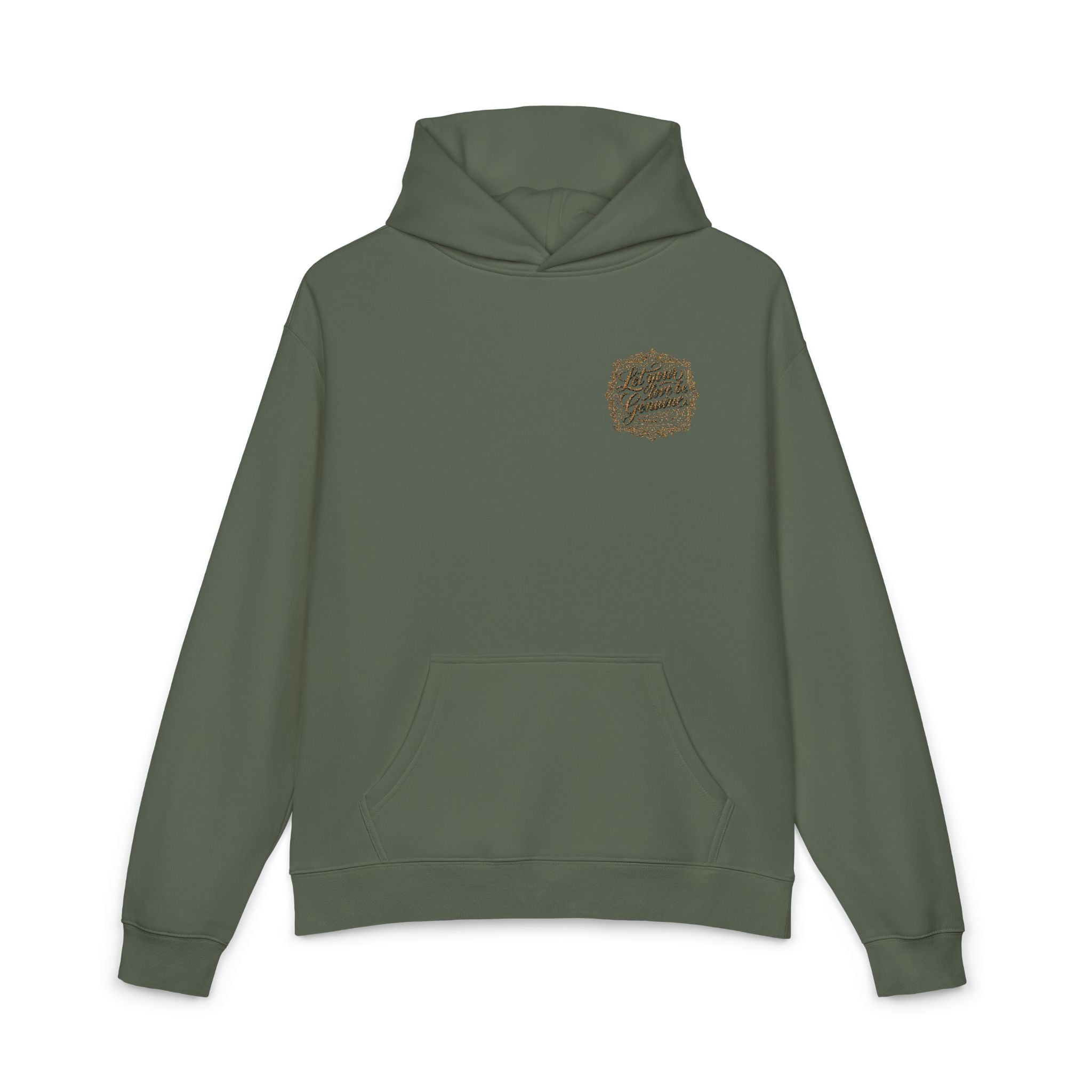 “Let Your Love Be Genuine” Hoodie – Romans 12:9 Christian Pullover | Faith & Freedom Creations