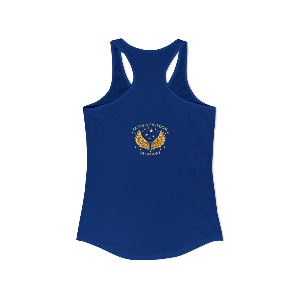 Delilah’s Salon – Women’s Racerback Tank | Vintage Review Graphic – Five-Star Faith Series
