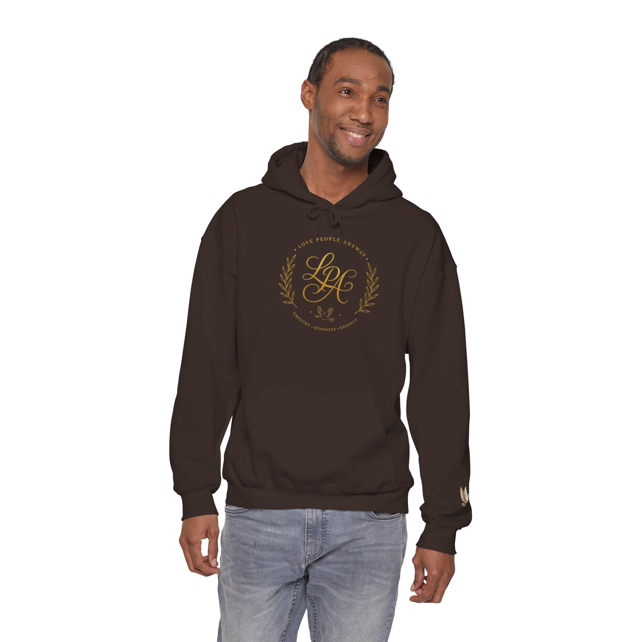Love People Anyway Hoodie | Inspirational Christian Hooded Sweatshirt | Faith Freedom Creations
