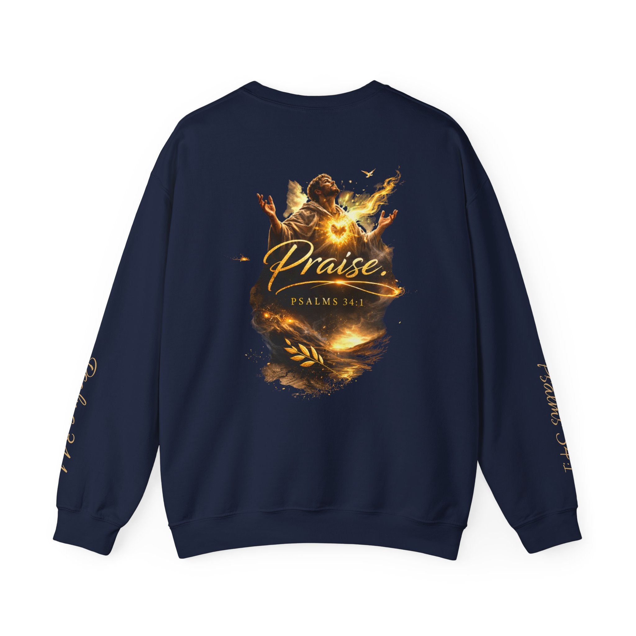 Praise Psalm 150 Sweatshirt | Christian Faith Crewneck Pullover | Inspirational Worship Apparel