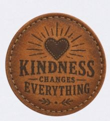 Kindness Changes Everything Heavyweight Hoodie | Vintage Patch Christian Hoodie | Inspirational Fleece Sweatshirt