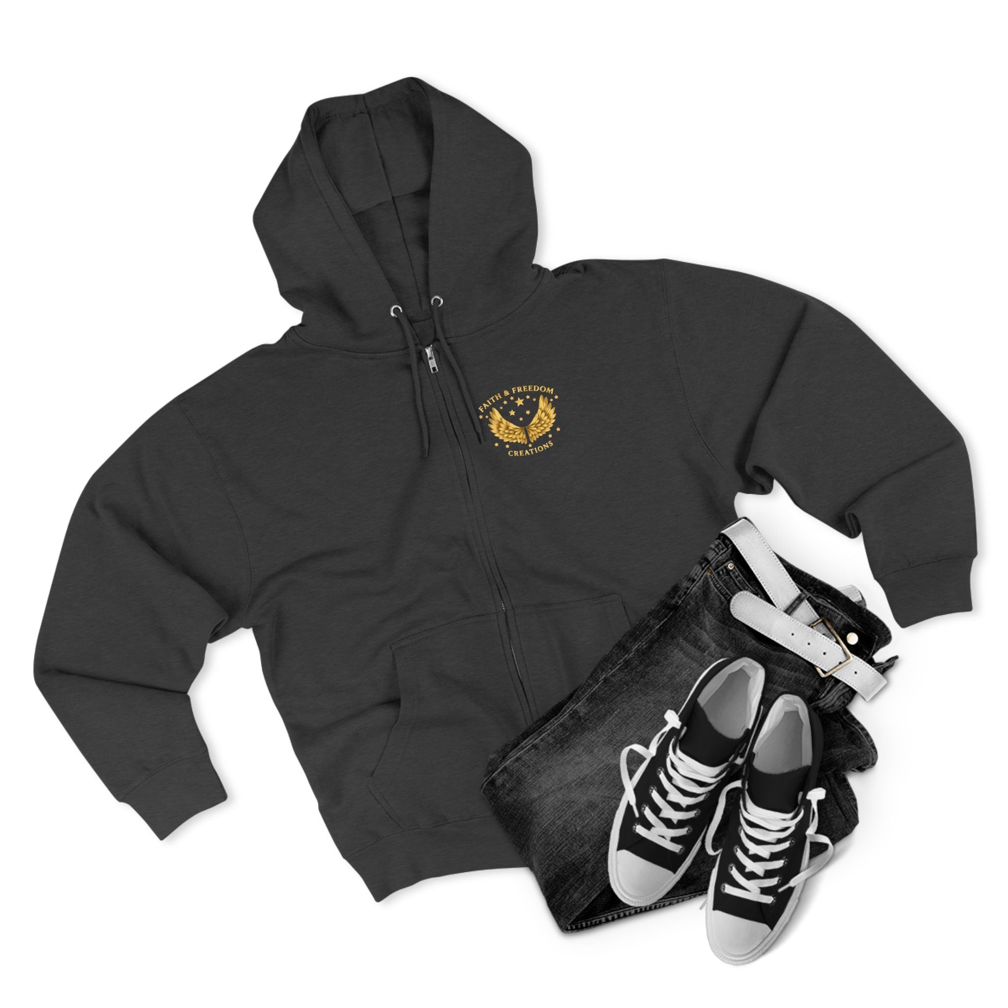 Eden Garden Tours – Zip Hoodie | Vintage Botanical Travel Graphic – Five-Star Faith Series