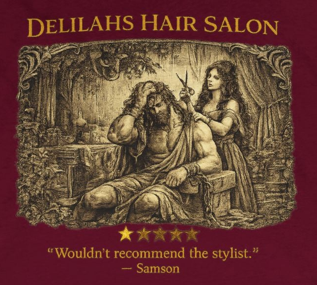 Delilah’s Salon – Women’s Racerback Tank | Vintage Review Graphic – Five-Star Faith Series