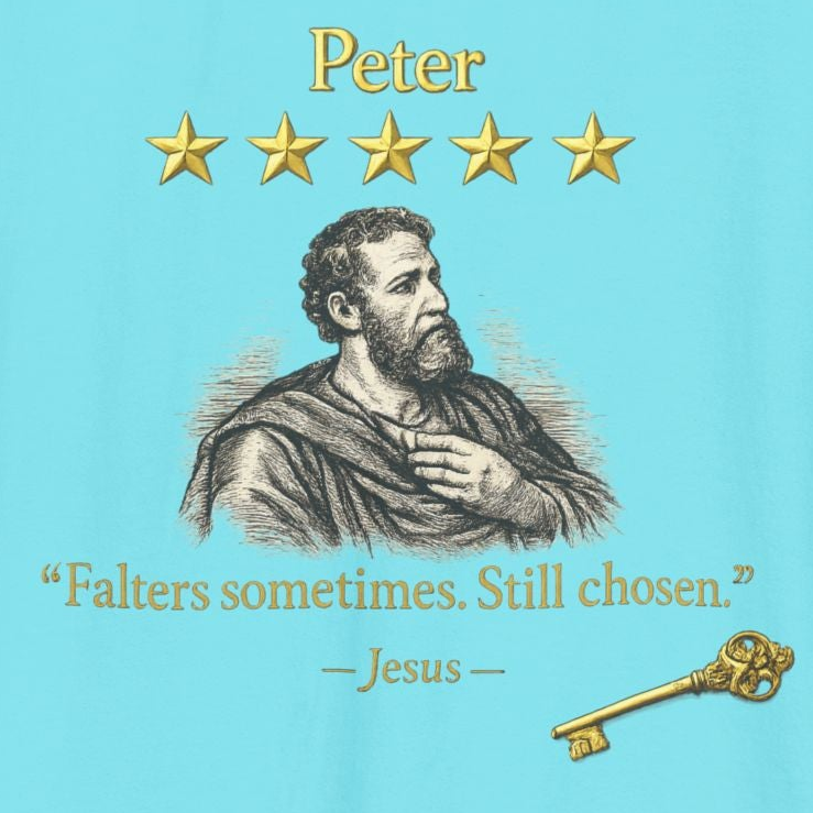 Peter Christian Tank Top – “Falters Sometimes. Still Chosen.” | Five-Star Faith Series Tank