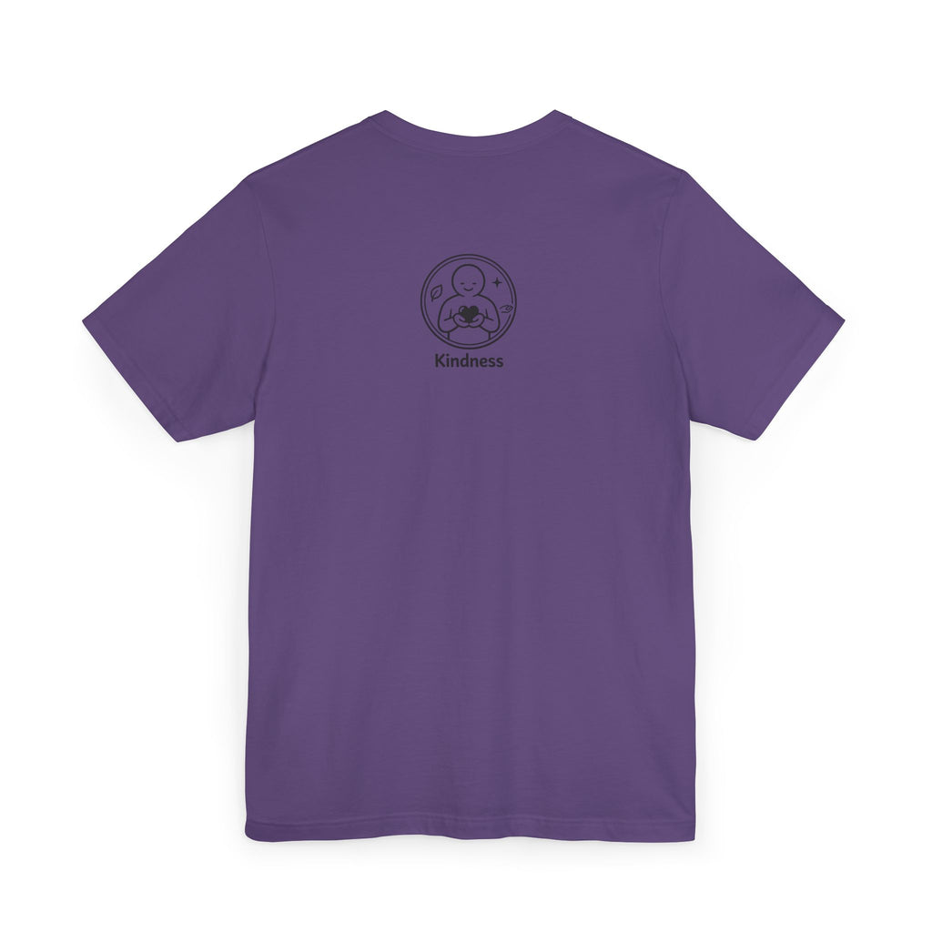 Kindness Minimalist T-Shirt | Inspirational Heart Emblem Tee | Soft Everyday Graphic Shirt