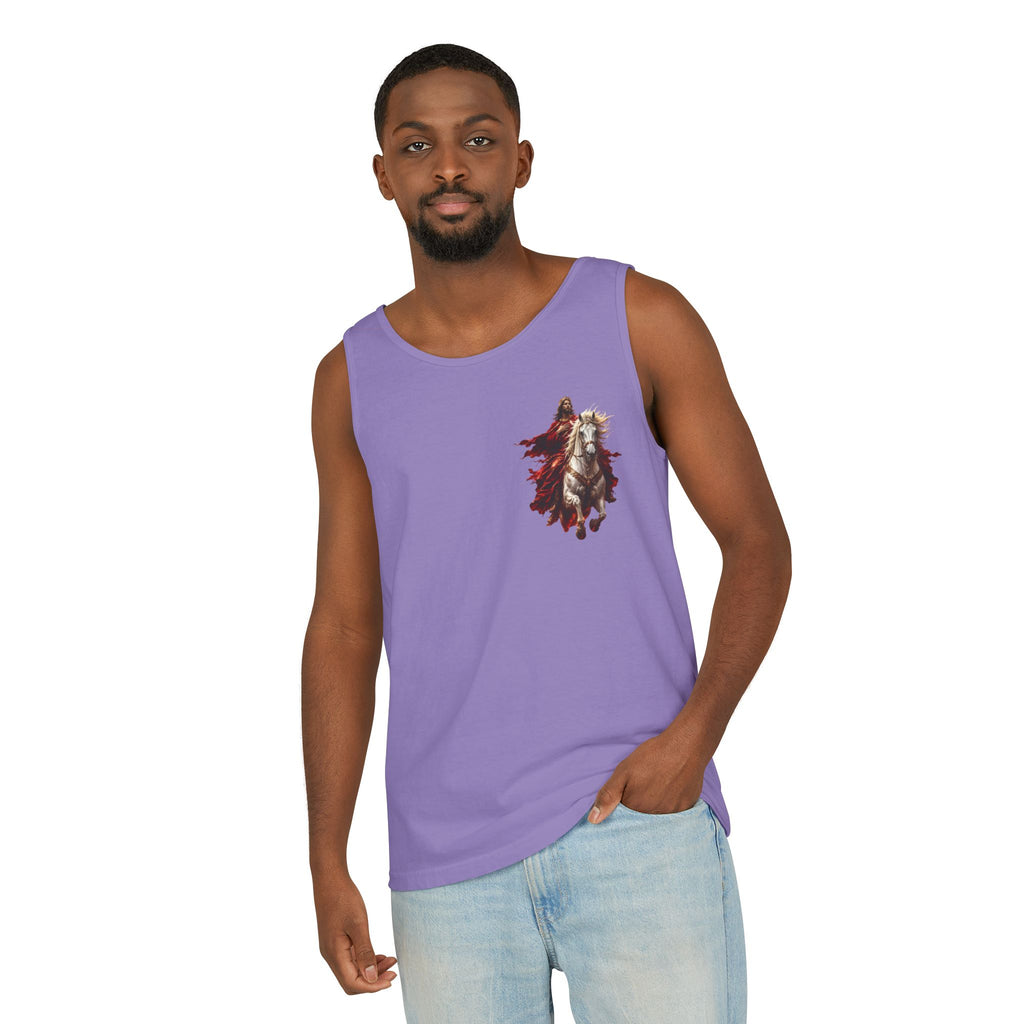 Jesus Second Coming Tank Top | Jesus on White Horse Christian Tank | Inspirational Faith Apparel