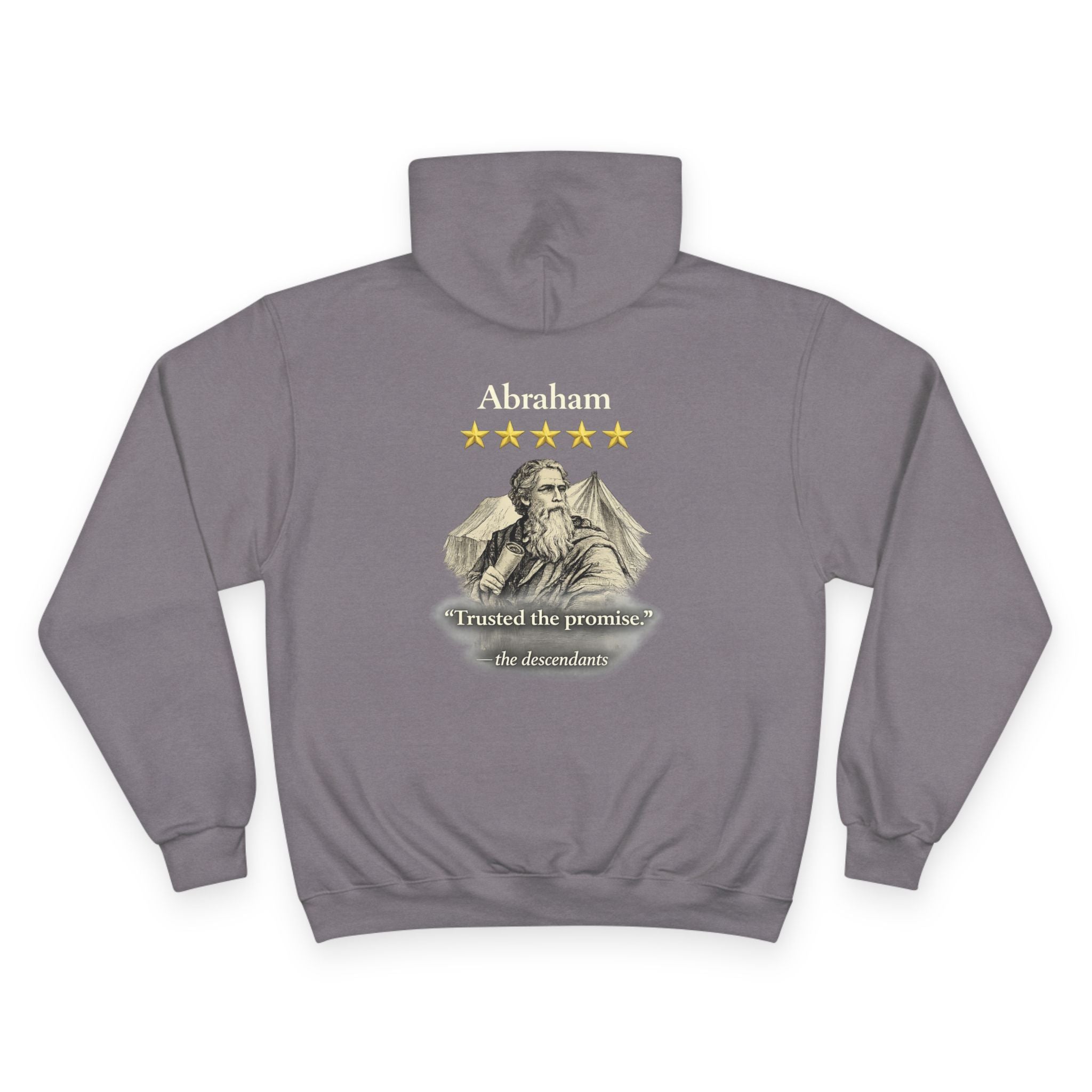 Abraham, I Trusted the Promise Hoodie - Vintage Five-Star Faith Series