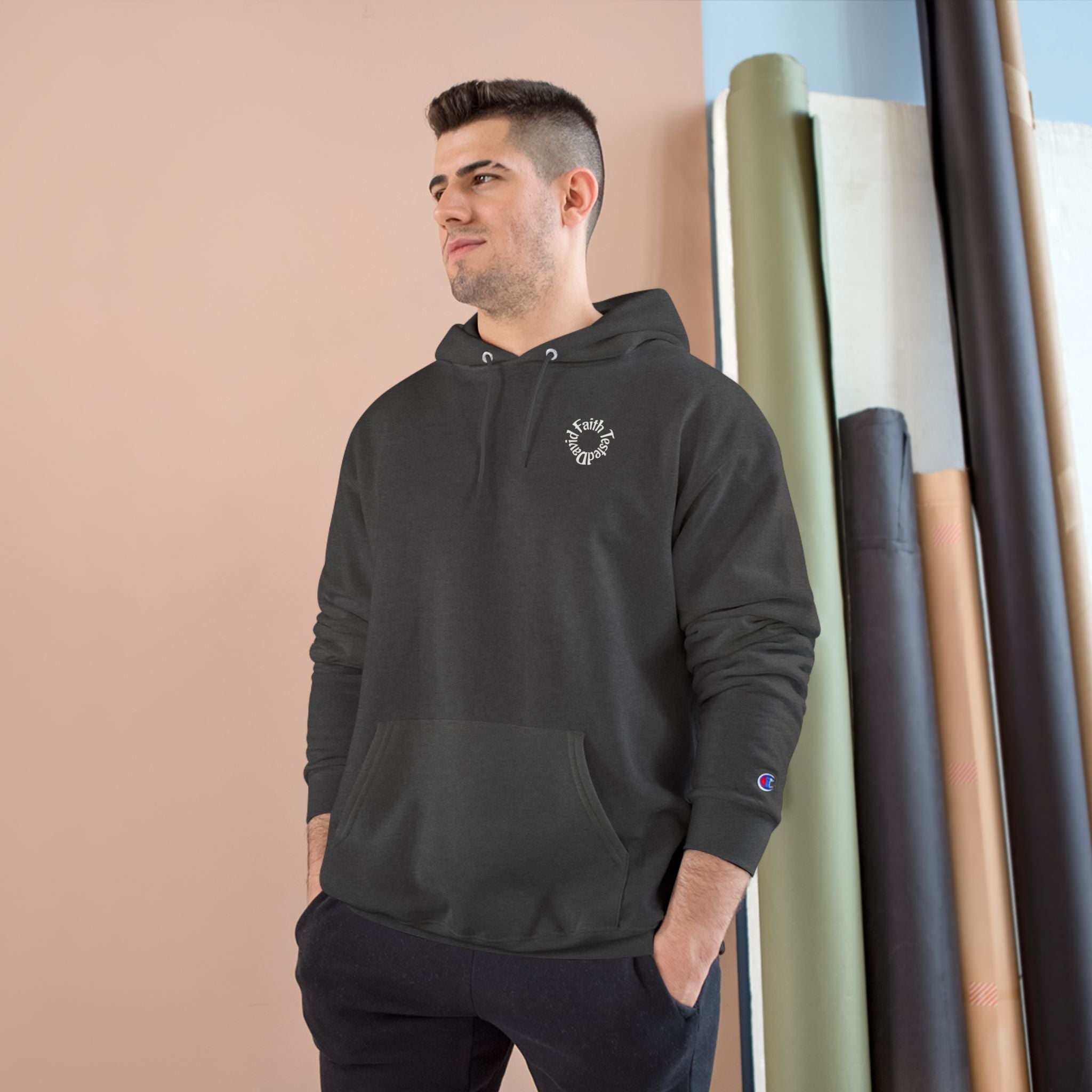 David & Goliath – Champion Hoodie | Giant Graphic – Five-Star Faith Series