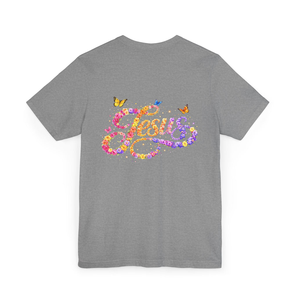 Floral Jesus Women's T-Shirt – Christian Faith Floral Tee | Inspirational Women's Shirt