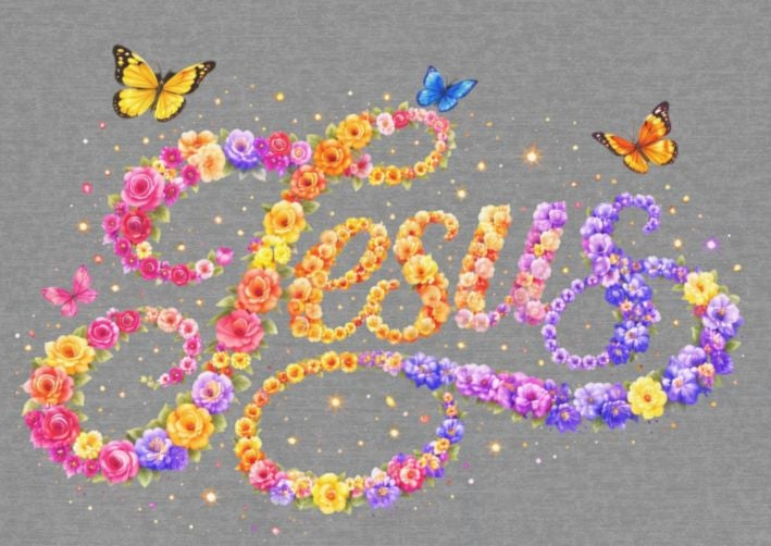 Floral Jesus Women's T-Shirt – Christian Faith Floral Tee | Inspirational Women's Shirt