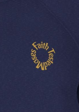 Moses Five-Star Faith Series – Raglan Sweatshirt | “Staff Worked. Sea Moved.” Faith Graphic