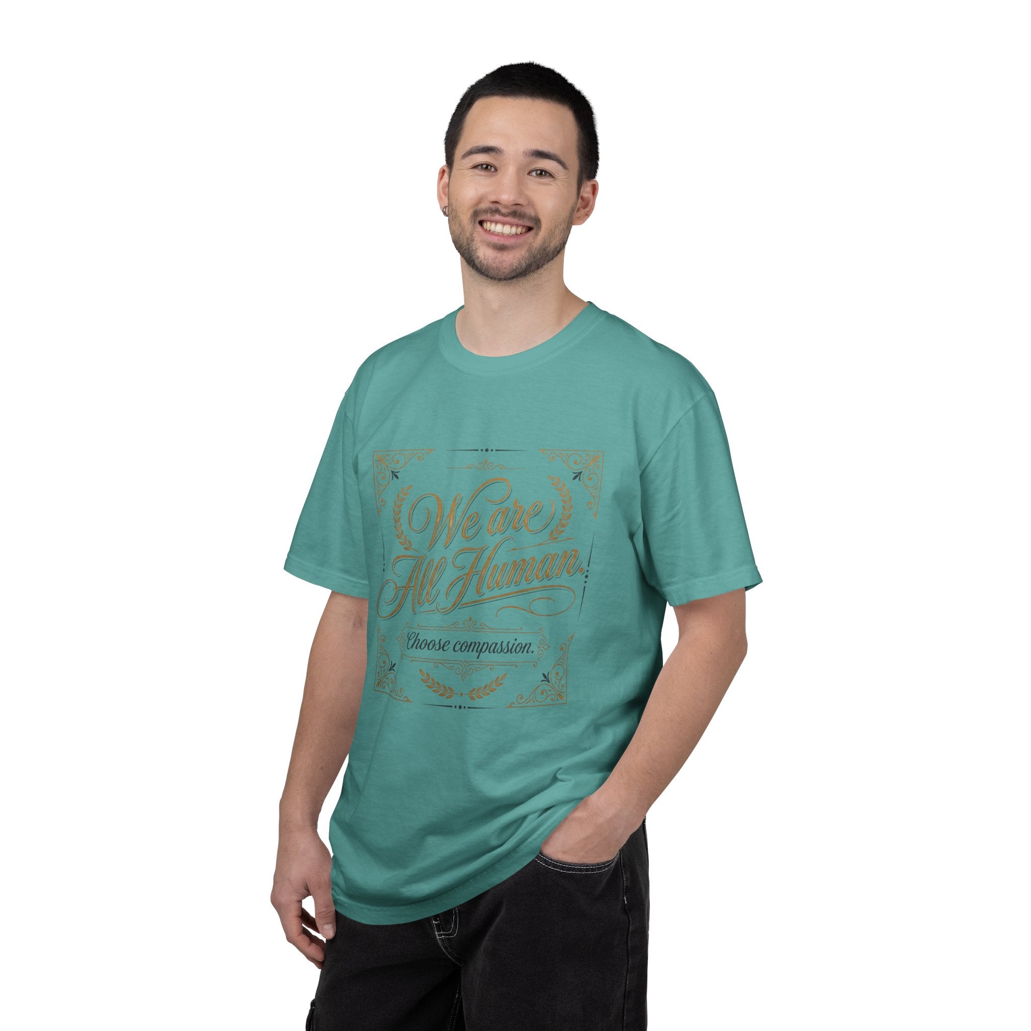 We Are All Human T-Shirt – “Choose Compassion” Inspirational Graphic Tee