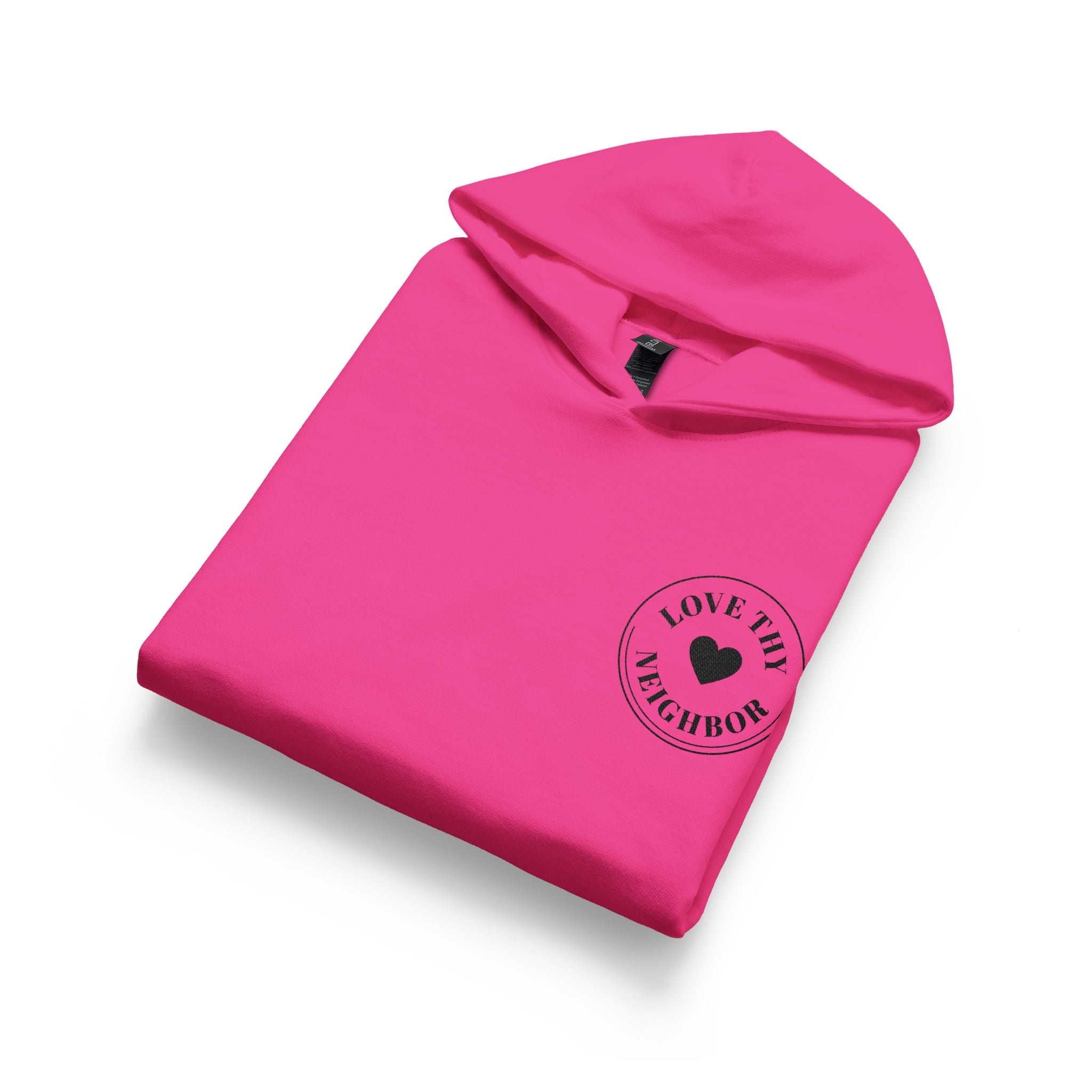Youth Hoodie — 'Love Tiny Friendships' Heart Chest Logo