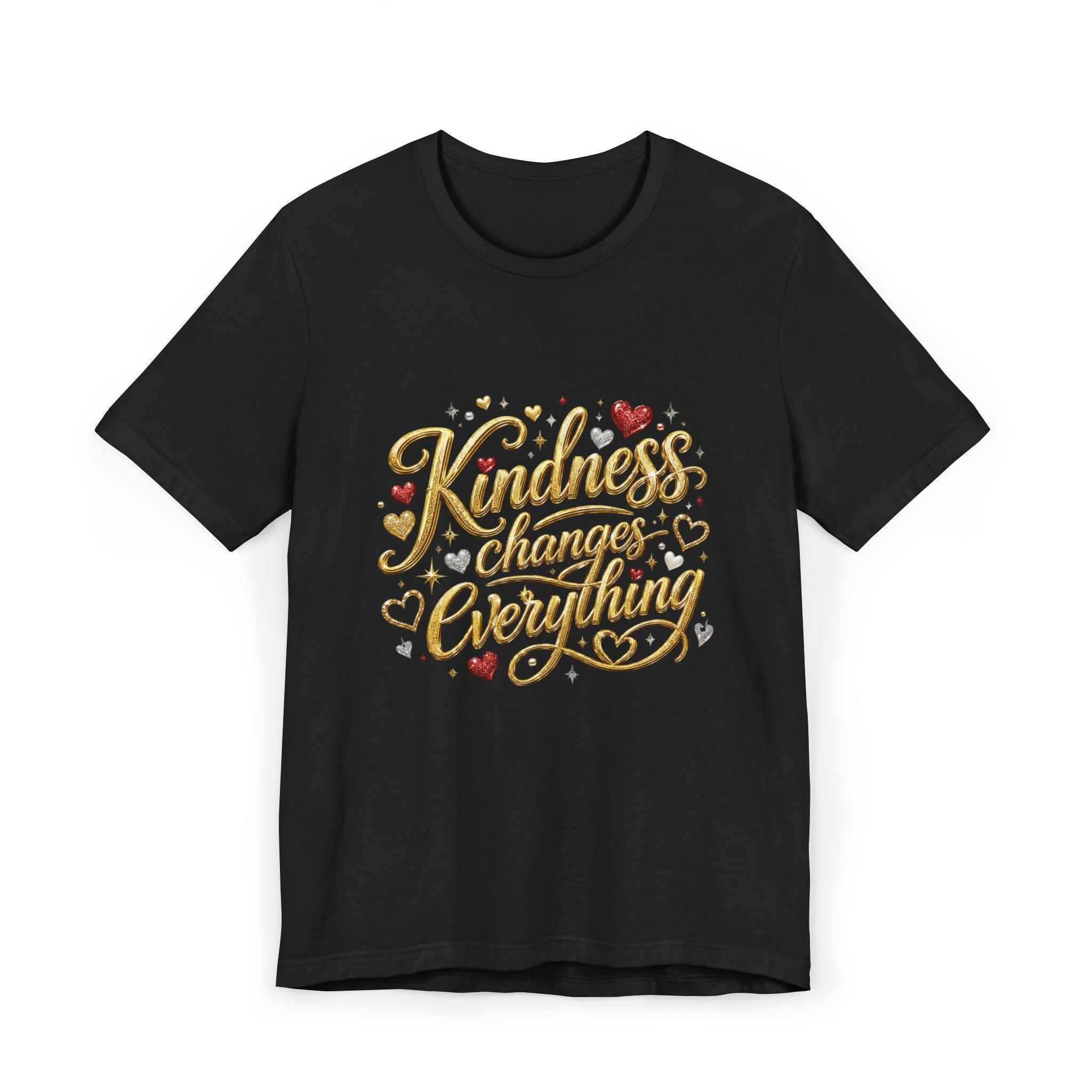Kindness Changes Everything T-Shirt | Inspirational Script Graphic Tee | Soft Everyday Kindness Shirt