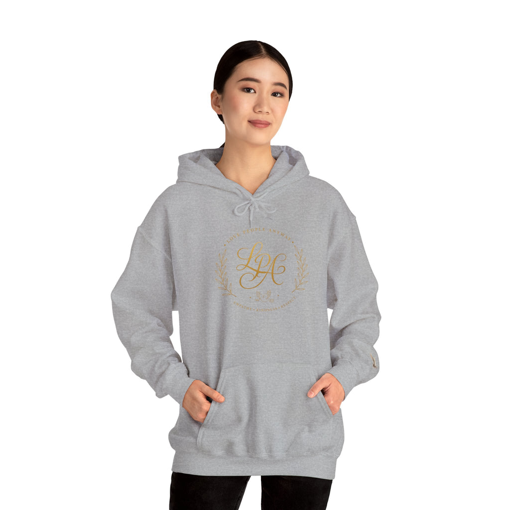 Love People Anyway Hoodie | Inspirational Christian Hooded Sweatshirt | Faith Freedom Creations
