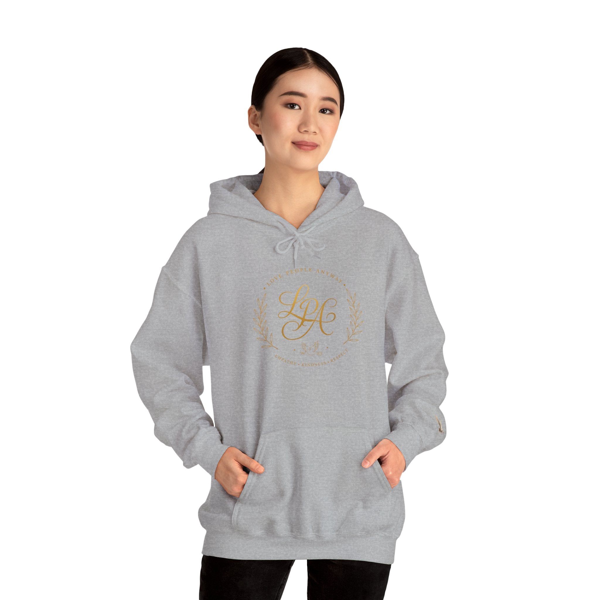 Love People Anyway Hoodie | Inspirational Christian Hooded Sweatshirt | Faith Freedom Creations