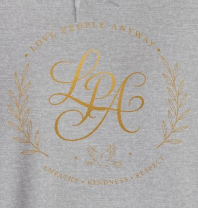 Love People Anyway Hoodie | Inspirational Christian Hooded Sweatshirt | Faith Freedom Creations