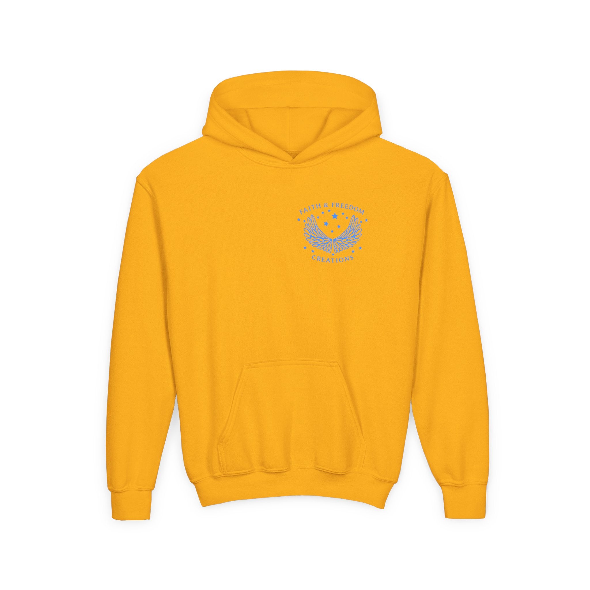 Youth “Be Kind to One Another” Hoodie – Cute Bunny Night Sky Scripture Sweatshirt