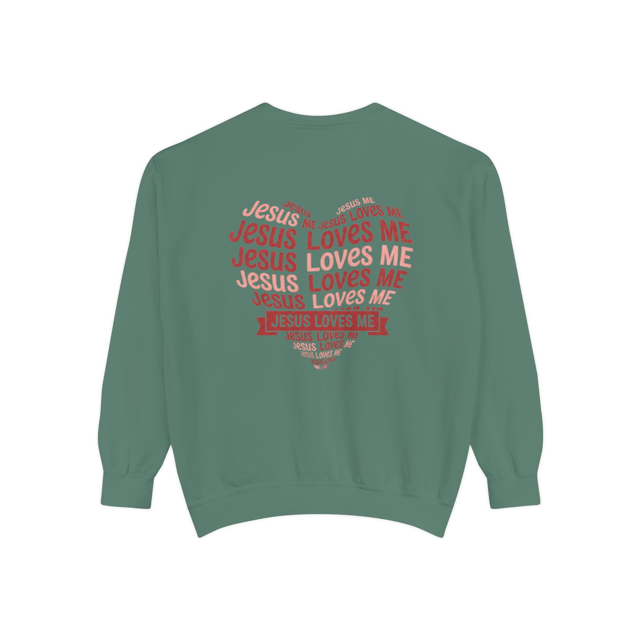 Jesus Loves Me Heart Sweatshirt | Christian Faith Crewneck