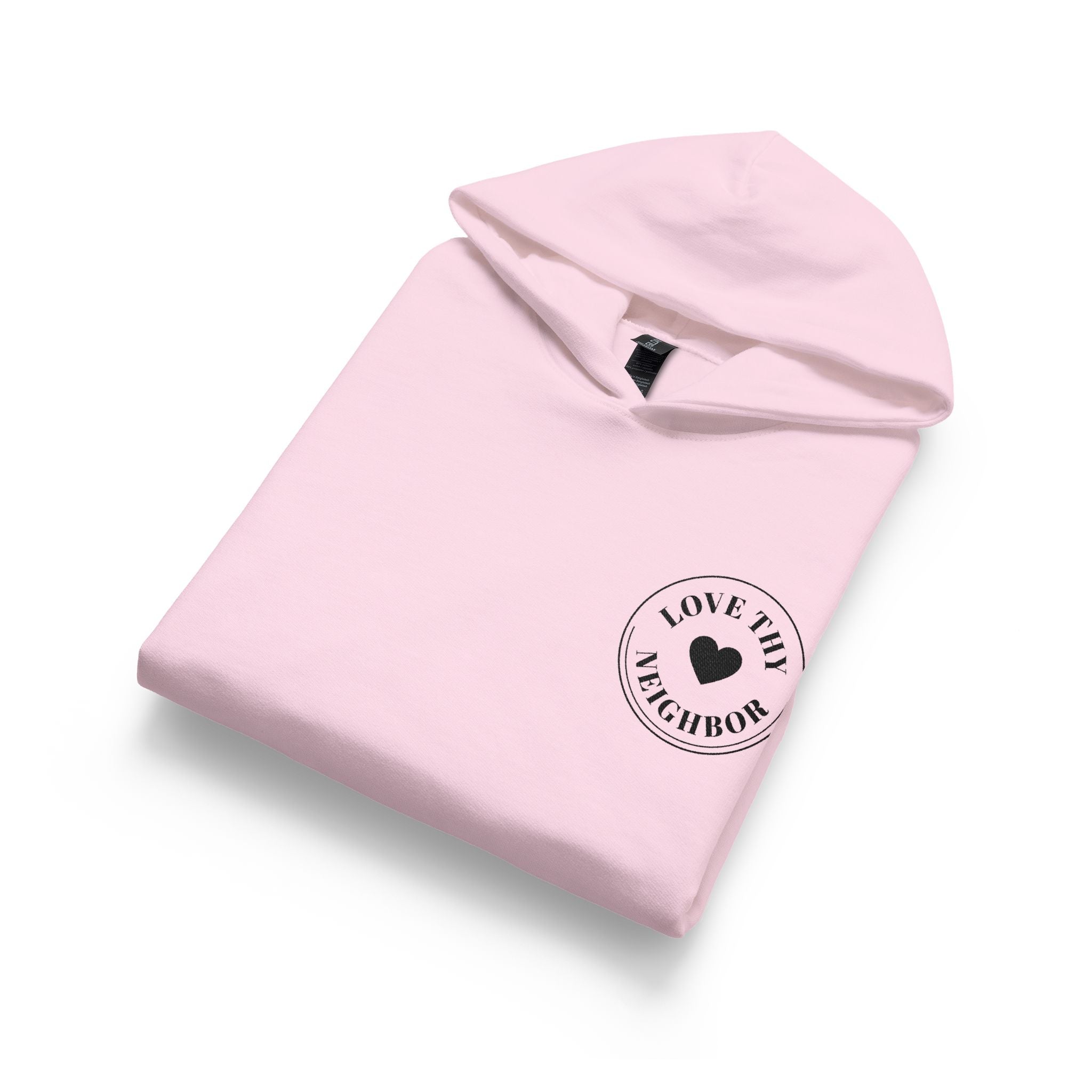 Youth Hoodie — 'Love Tiny Friendships' Heart Chest Logo