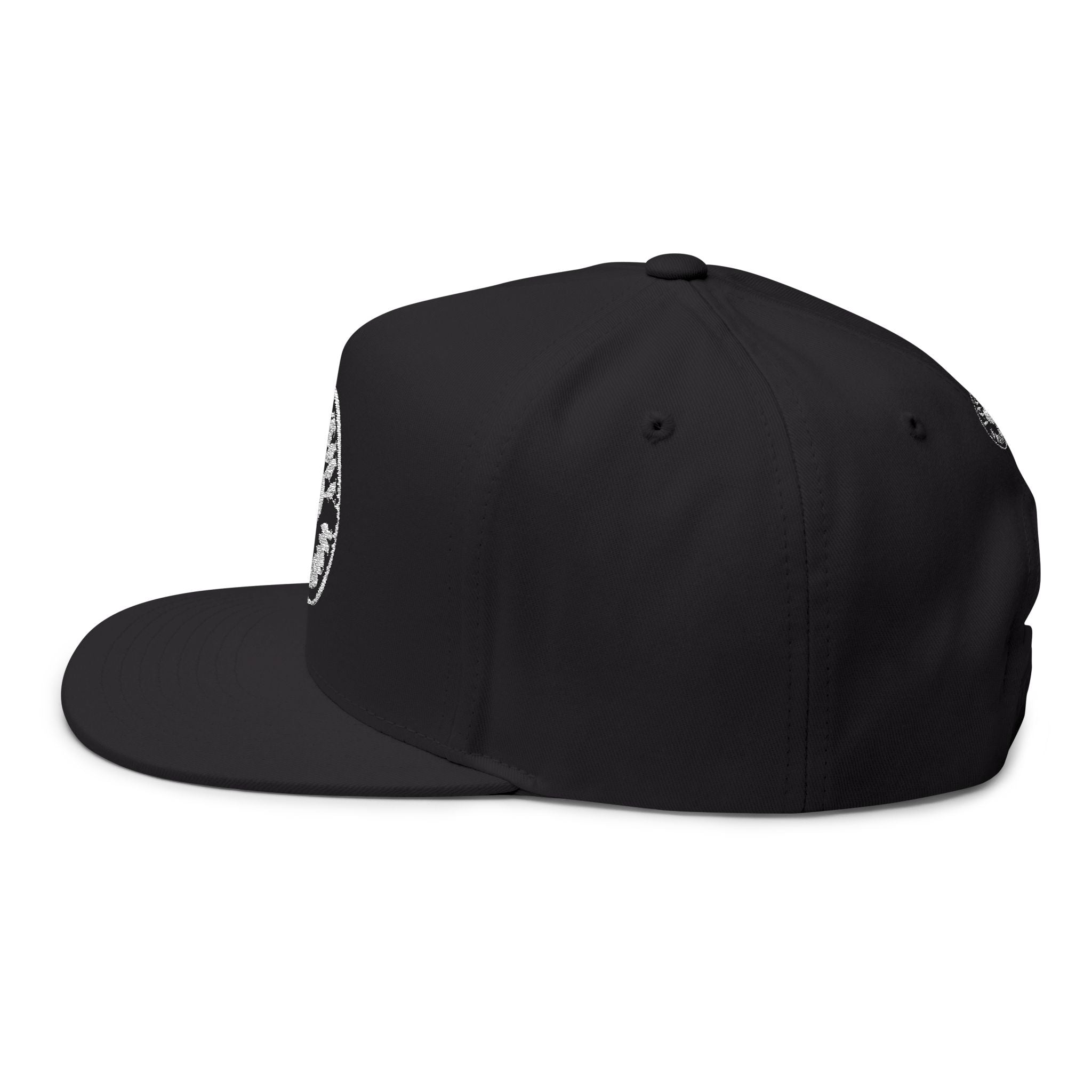 Flat Bill Cap — 'Love Thy Neighbor' Embroidered Snapback Hat