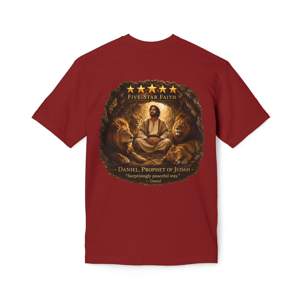 Daniel Review "Stay" Christian T-Shirt — Faith-Based Lion Design