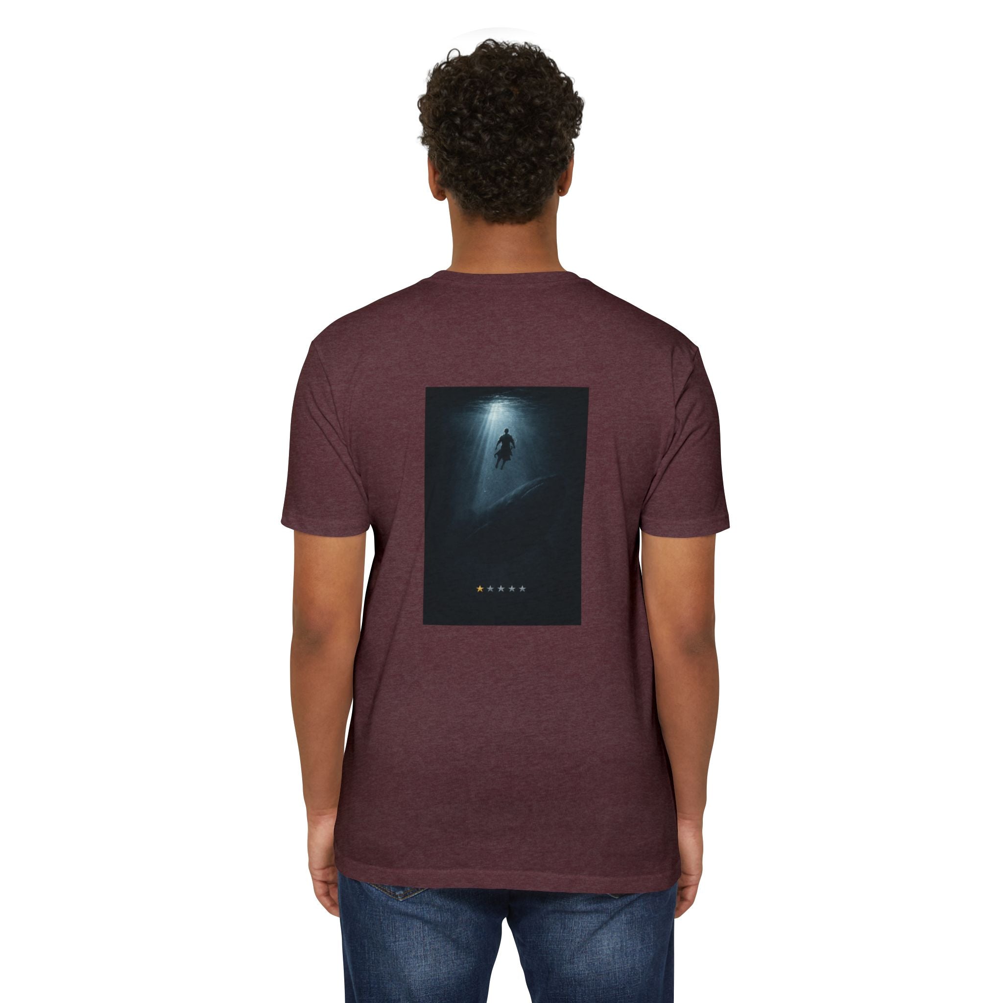 Jonah – Back Print T-Shirt | Atmospheric Deep Sea Graphic – Five-Star Faith Series