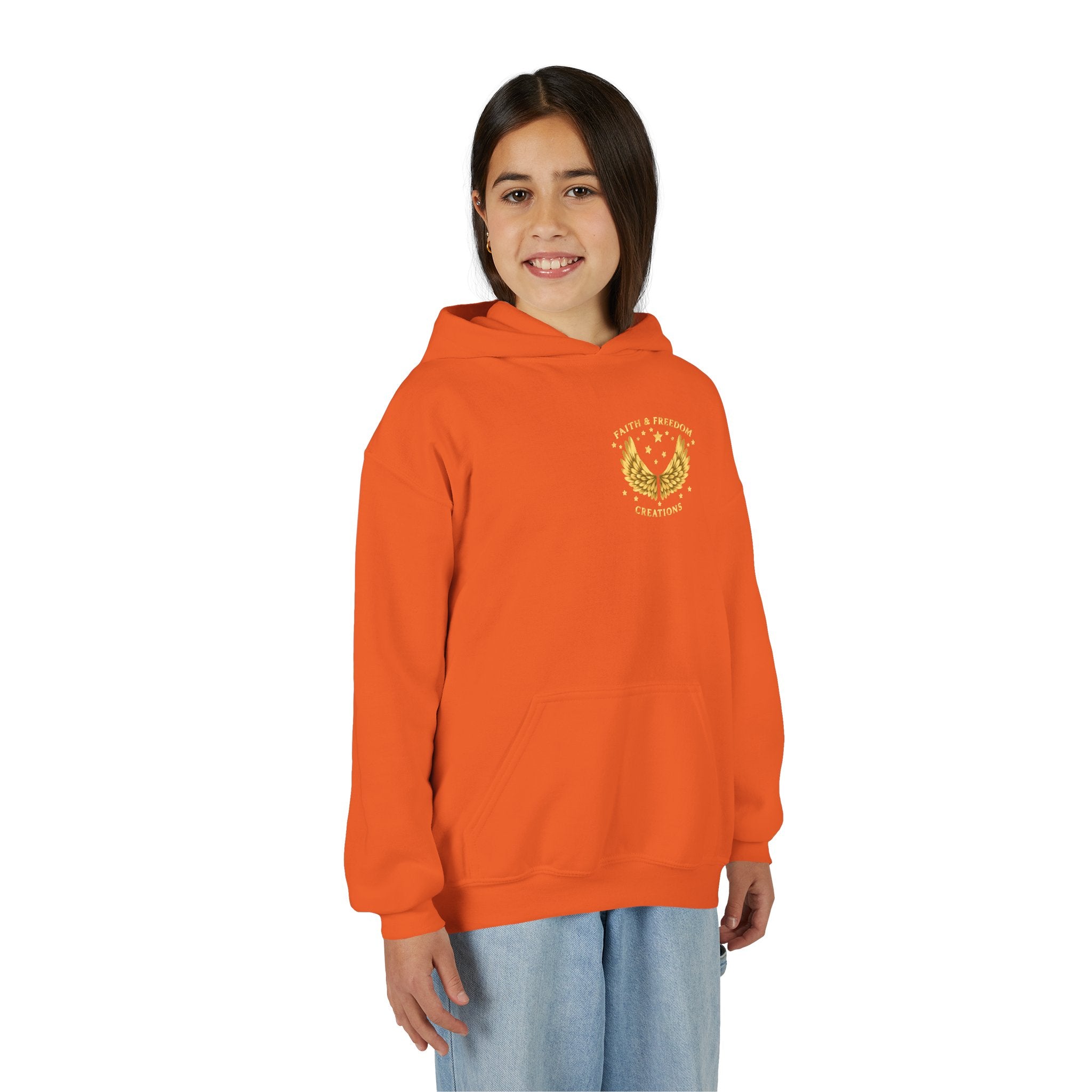 Youth “Be Kind to One Another” Hoodie – Cute Bunny Night Sky Scripture Sweatshirt