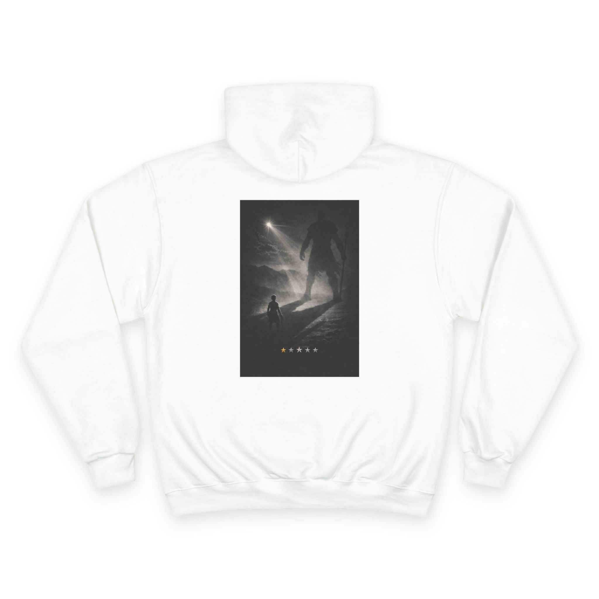 Giant Graphic Champion Hoodie - White Streetwear Pullover