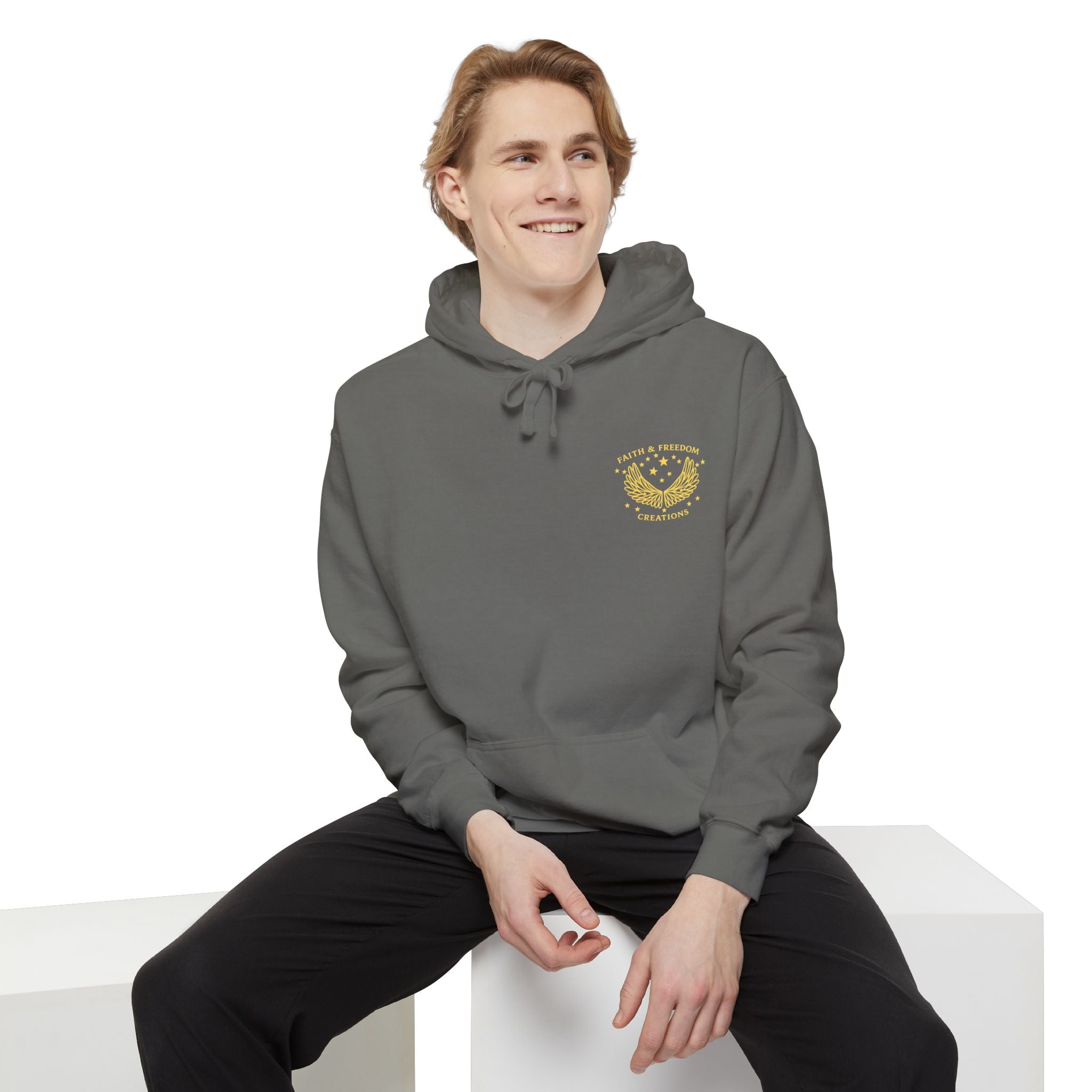Manna Catering Co. – Hoodie | “Manna Review” Vintage Graphic – Five-Star Faith Series