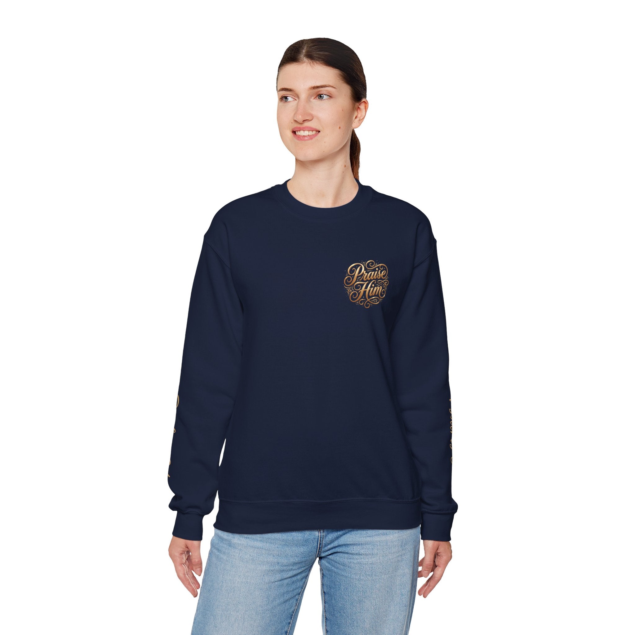 Praise Psalm 150 Sweatshirt | Christian Faith Crewneck Pullover | Inspirational Worship Apparel