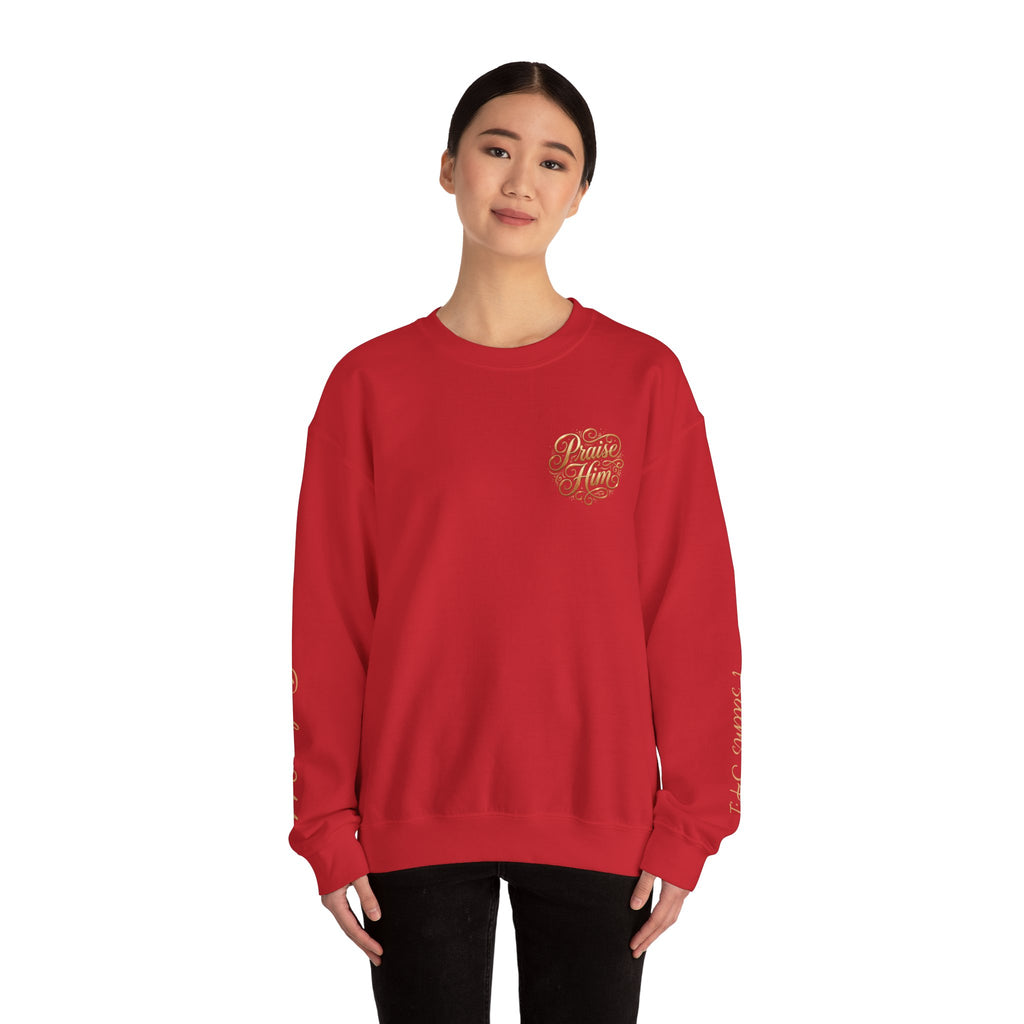 Praise Psalm 150 Sweatshirt | Christian Faith Crewneck Pullover | Inspirational Worship Apparel