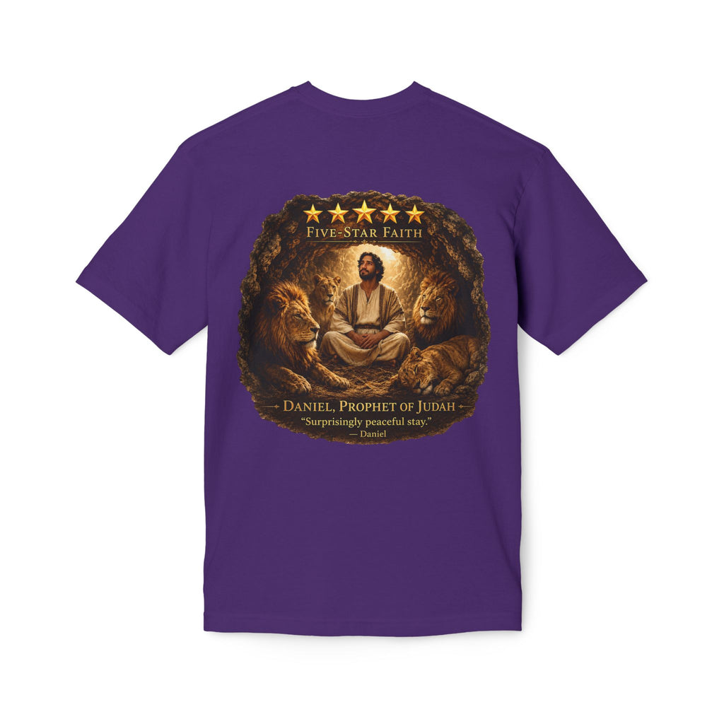Daniel Review "Stay" Christian T-Shirt — Faith-Based Lion Design