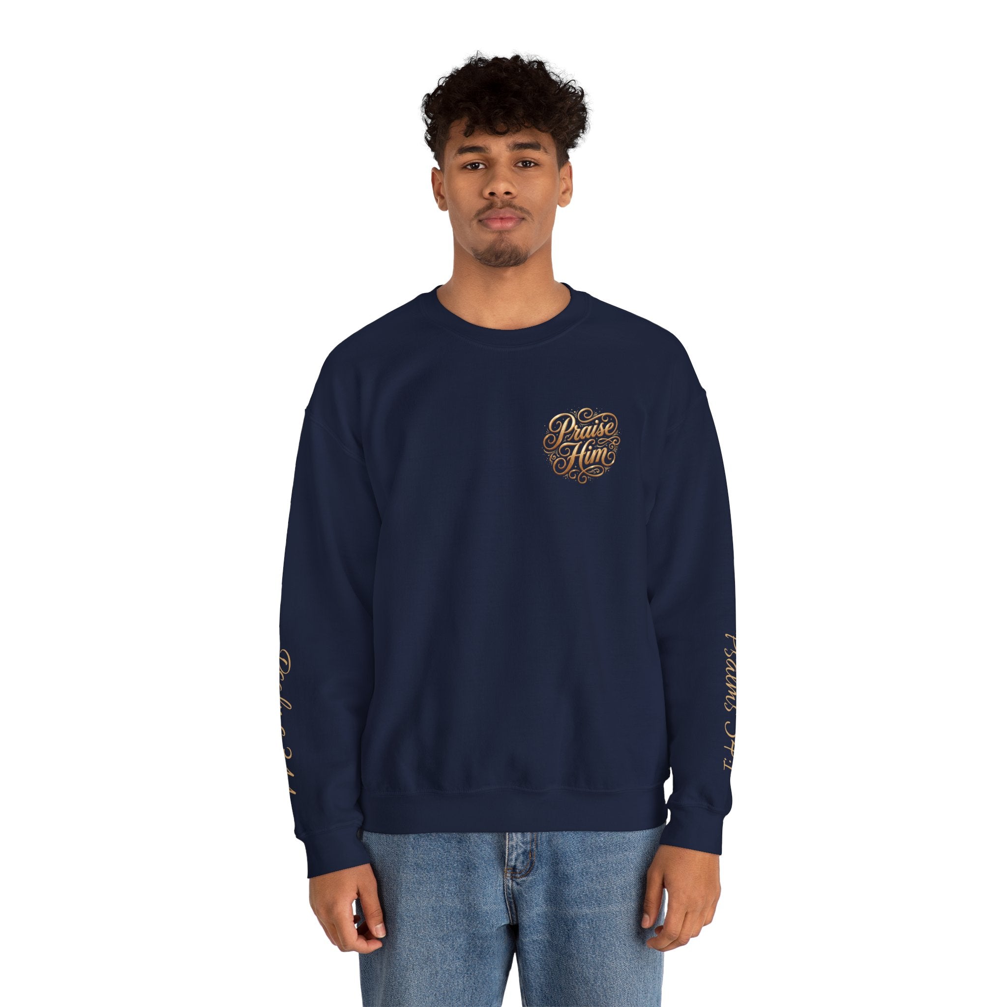 Praise Psalm 150 Sweatshirt | Christian Faith Crewneck Pullover | Inspirational Worship Apparel