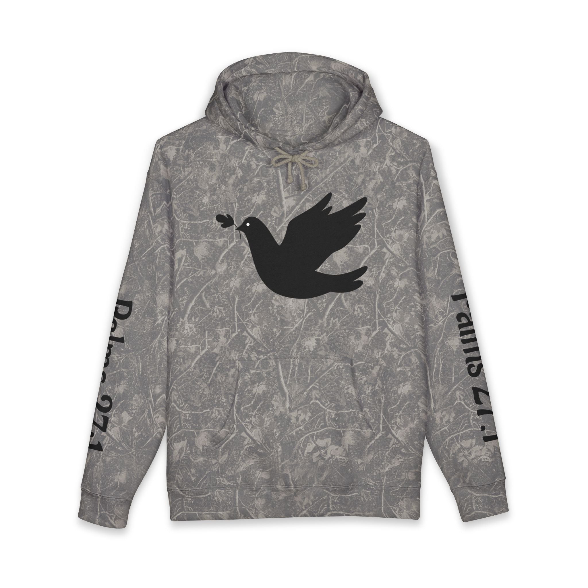 Psalm 27:1 Dove Hoodie – “The Lord is My Light & Salvation” Christian Sweatshirt | Faith Scripture Hoodie