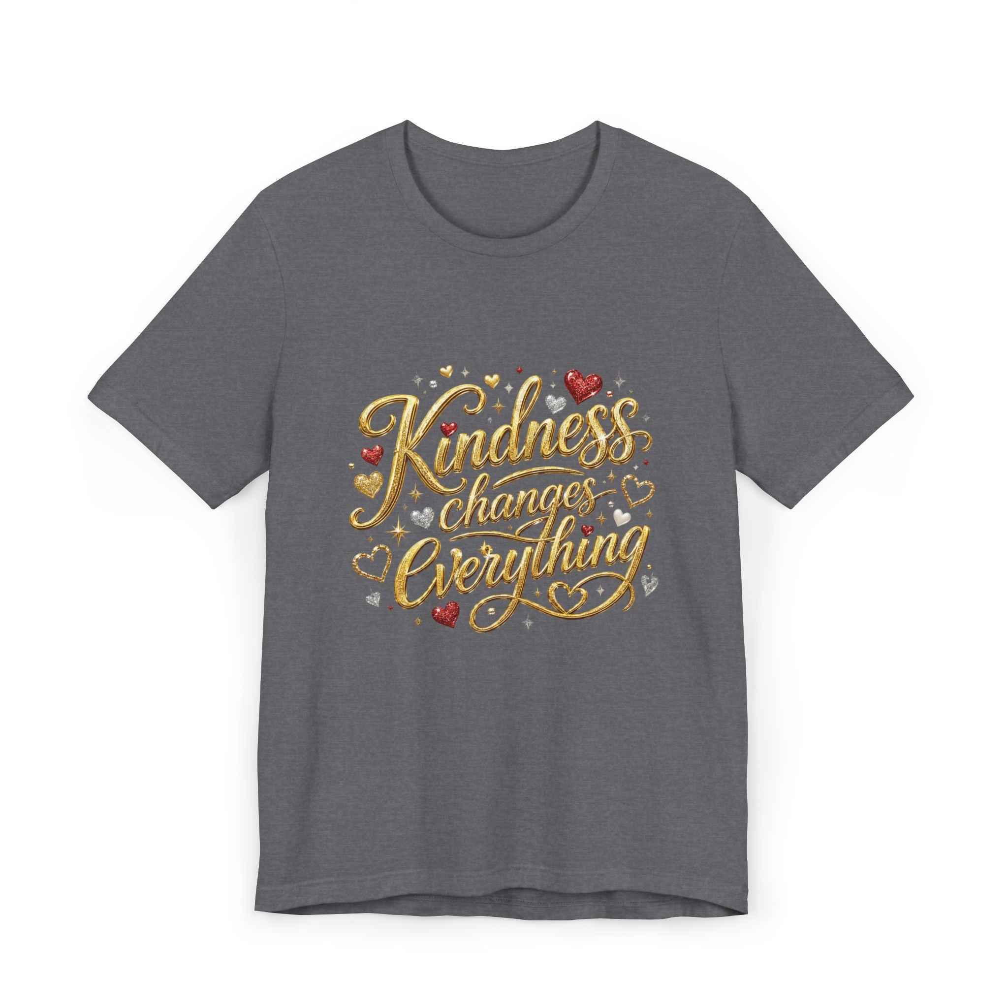 Kindness Changes Everything T-Shirt | Inspirational Script Graphic Tee | Soft Everyday Kindness Shirt