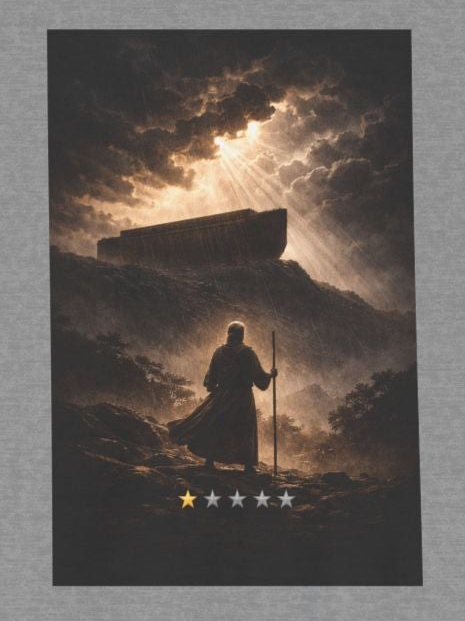Noah Tested Crew Neck T-Shirt – Vintage Christian Faith Graphic Tee | Bible Hero Apparel
